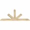 Ekena Millwork Saratoga Rough Sawn Timber Gable Bracket, Douglas Fir, 60"W x 32"H x 2"D x 4"F, 13/12 Pitch GBW060X32X0204SAR00RDF - alternate 2